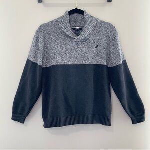 Nautica Boys (Teen) Two-Tone Turtleneck Sweater
